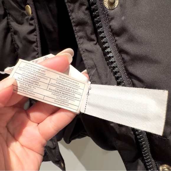 J.Crew Black Puffer Long Coat With Gold Snap Buttons Size XS Women’s - Picture 7 of 9